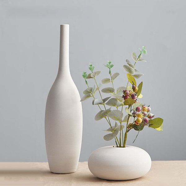 Ceramic Flower Vase Dining Room